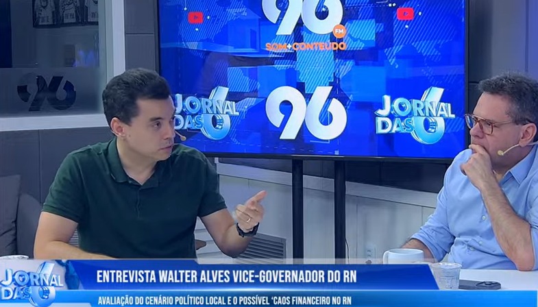 Walter Alves afirma que dívida de R$ 3 bilhões pesou na decisão de não assumir governo