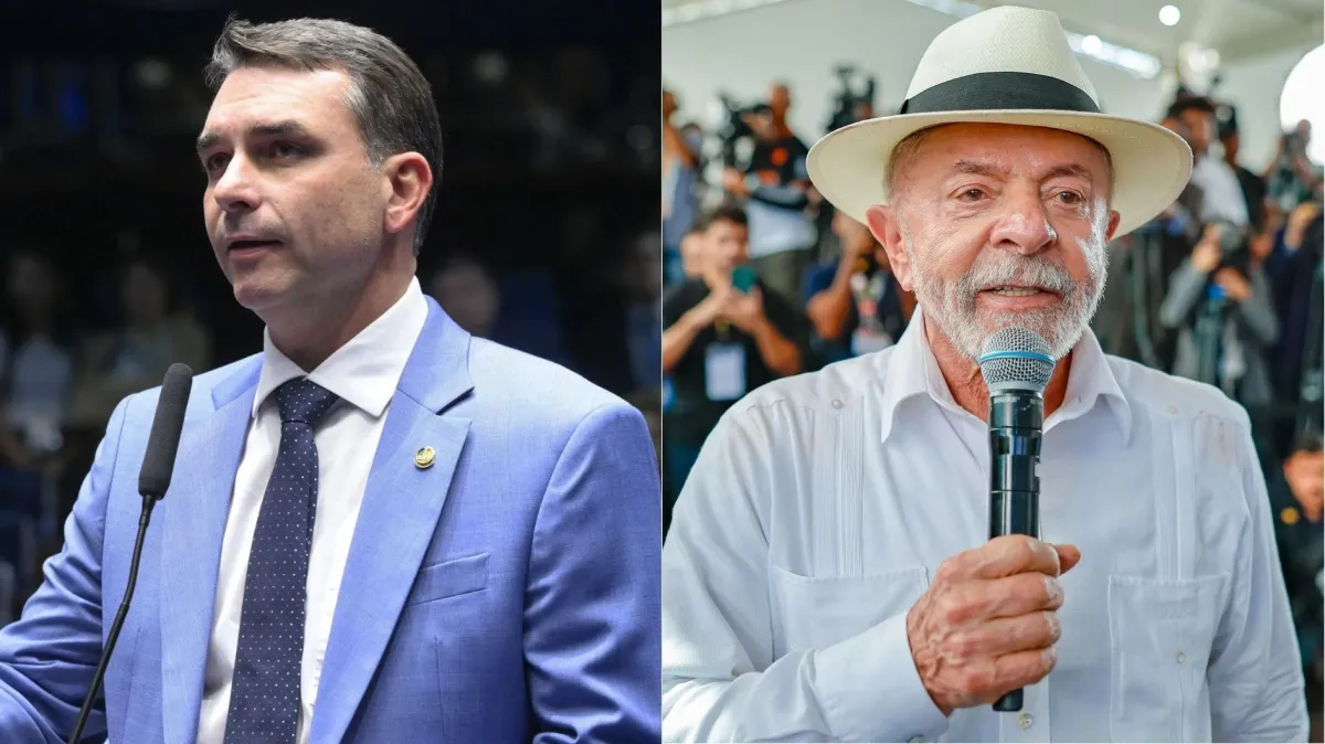 Flávio Bolsonaro tem 47% contra 45% de Lula, aponta PoderData/Aya